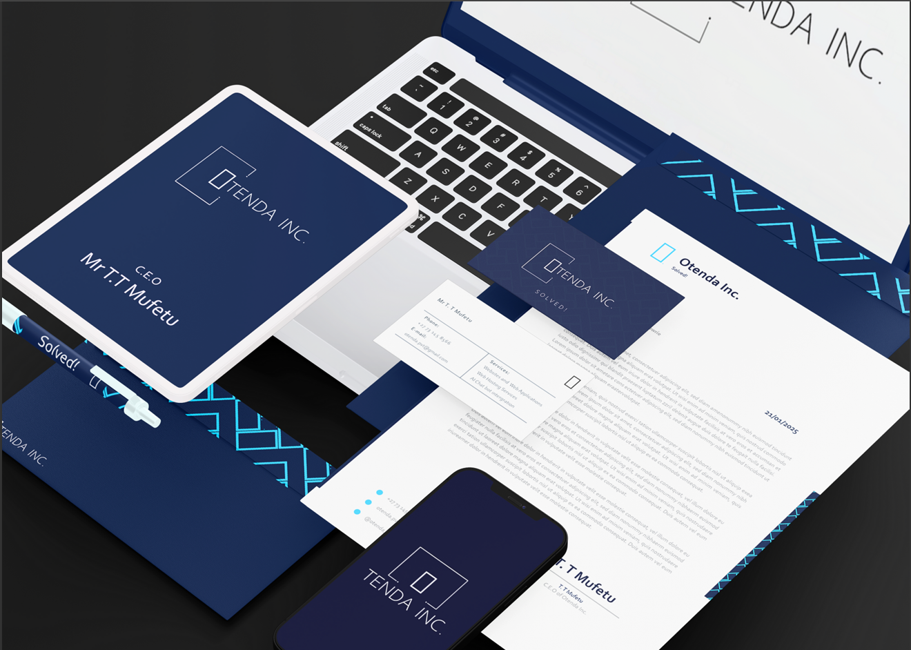 Otenda Brand Mock up